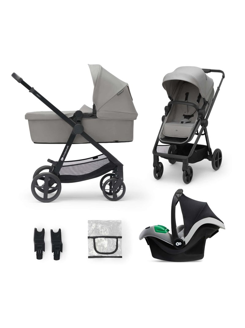 Poussette trio newly modèle pratique et confortable Gris - Kiabi