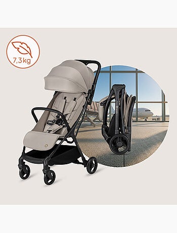 Poussette ultra compacte LIONELO Agia - Lègère - Jusqu'à 4 - Grand panier - Pliage rapide