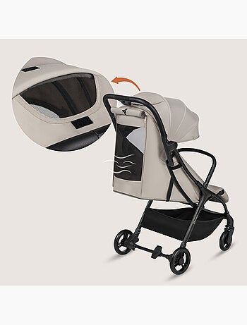 Poussette ultra compacte LIONELO Agia - Lègère - Jusqu'à 4 - Grand panier - Pliage rapide