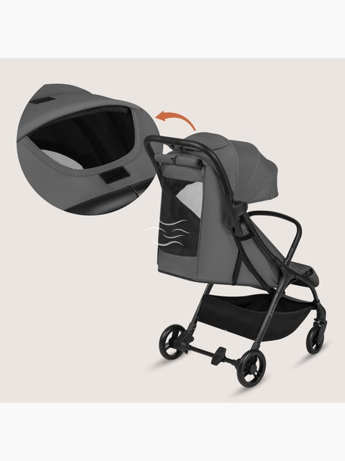 Poussette ultra compacte LIONELO Agia - Lègère - Jusqu'à 4 - Grand panier - Pliage rapide - Kiabi