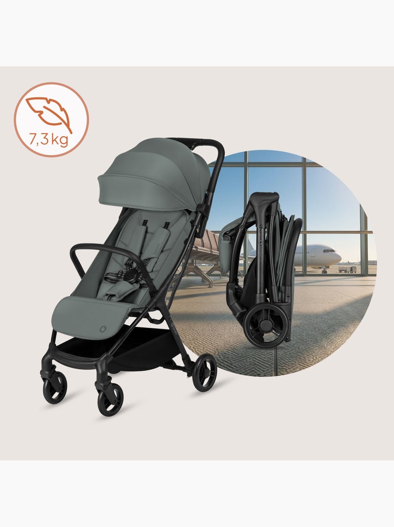 Poussette ultra compacte LIONELO Agia - Lègère - Jusqu'à 4 - Grand panier - Pliage rapide Vert - Kiabi