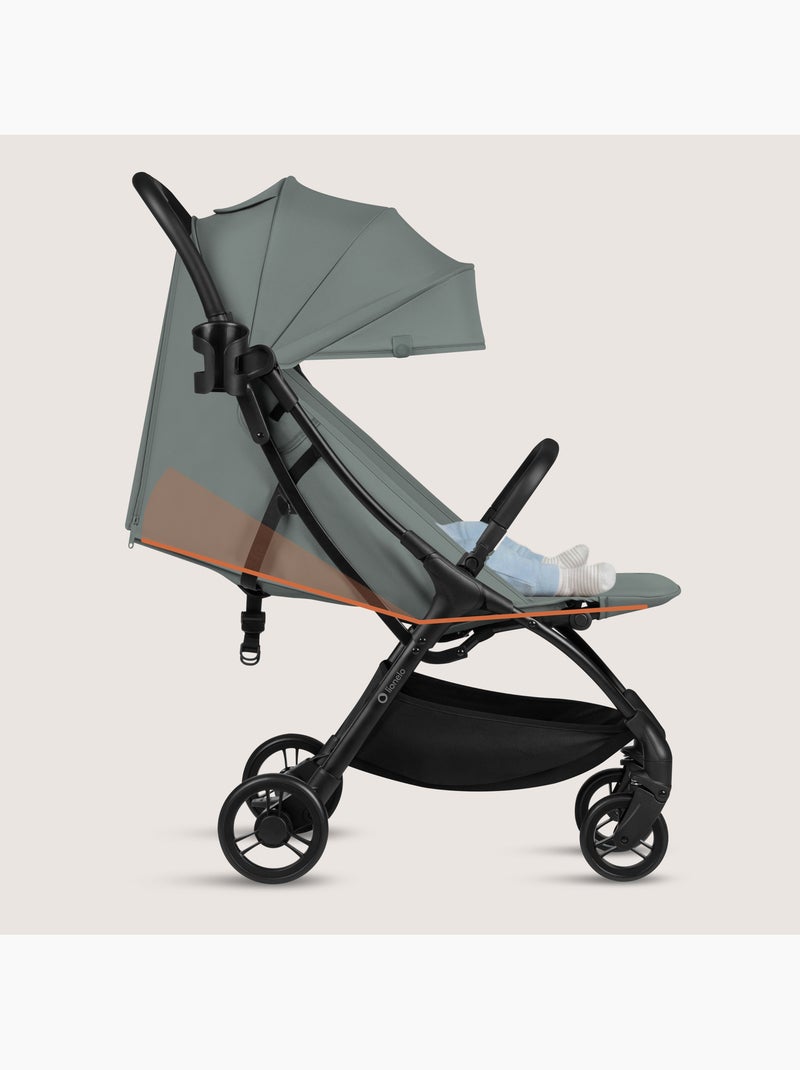 Poussette ultra compacte LIONELO Agia - Lègère - Jusqu'à 4 - Grand panier - Pliage rapide Vert - Kiabi