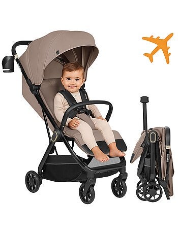 Poussette Ultra-compacte LIONELO Bess - Compatible avion - Léger - Pliage rapide
