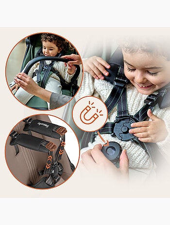 Poussette Ultra-compacte LIONELO Bess - Compatible avion - Léger - Pliage rapide