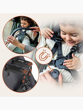 Poussette Ultra-compacte LIONELO Bess - Compatible avion - Léger - Pliage rapide