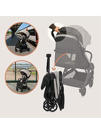 Poussette Ultra-compacte LIONELO Julie Air - Compatible avion - Léger - Pliage rapide