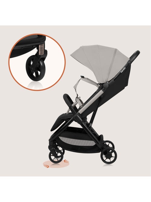 Poussette Ultra-compacte LIONELO Julie Air - Compatible avion - Léger - Pliage rapide - Kiabi Poussette Ultra-compacte LIONELO Julie Air - Compatible avion - Léger - Pliage rapide - Kiabi