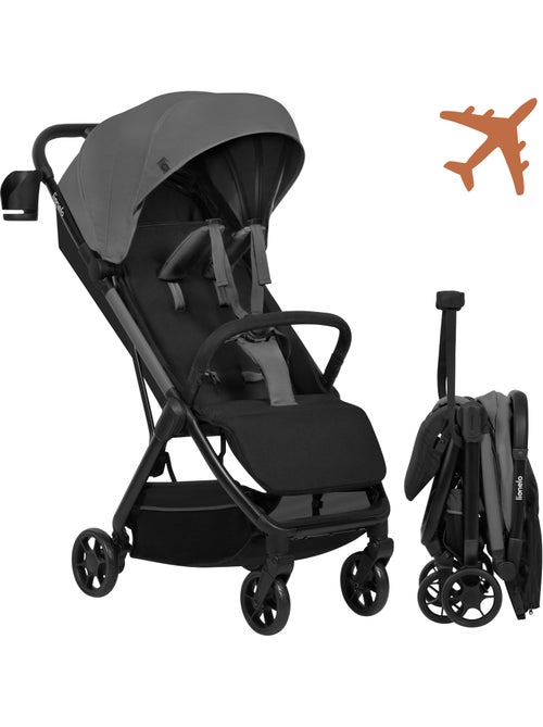 Poussette Ultra-compacte LIONELO Julie Air - Compatible avion - Léger - Pliage rapide - Kiabi Poussette Ultra-compacte LIONELO Julie Air - Compatible avion - Léger - Pliage rapide - Kiabi