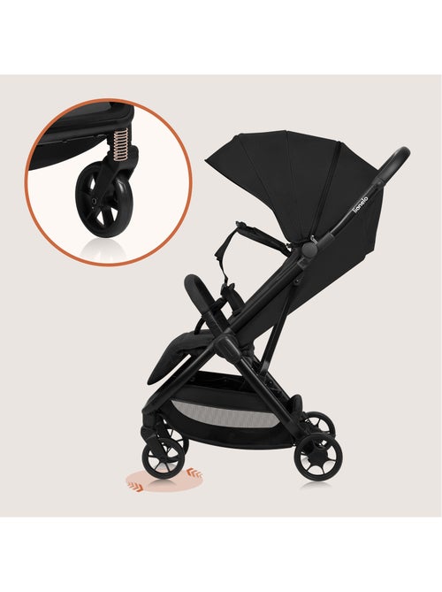 Poussette Ultra-compacte LIONELO Julie Air - Compatible avion - Léger - Pliage rapide - Kiabi Poussette Ultra-compacte LIONELO Julie Air - Compatible avion - Léger - Pliage rapide - Kiabi