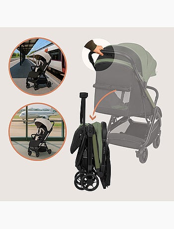 Poussette Ultra-compacte LIONELO Julie Air - Compatible avion - Léger - Pliage rapide