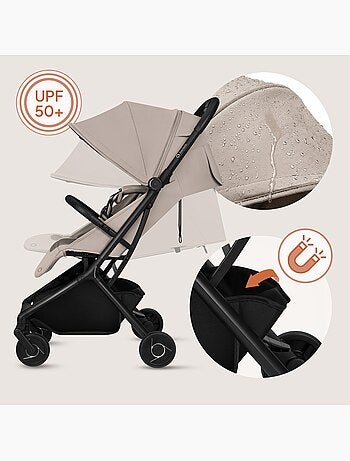 Poussette ultra-compacte LIONELO Sia - Ultra légère: 5,9 kg - Compatible avion - Moustiquaire