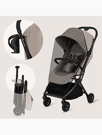 Poussette ultra-compacte LIONELO Sia - Ultra légère: 5,9 kg - Compatible avion - Moustiquaire