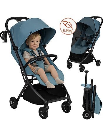 Poussette ultra-compacte LIONELO Sia - Ultra légère: 5,9 kg - Compatible avion - Moustiquaire