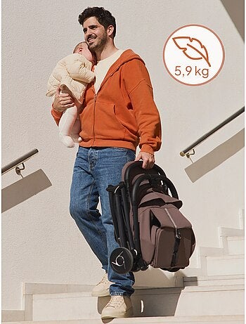 Poussette ultra-compacte LIONELO Sia - Ultra légère: 5,9 kg - Compatible avion - Moustiquaire