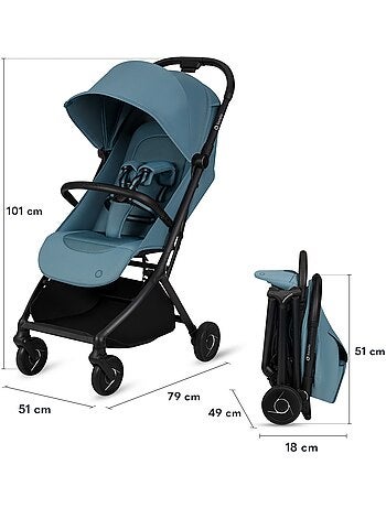 Poussette ultra-compacte LIONELO Sia - Ultra légère: 5,9 kg - Compatible avion - Moustiquaire