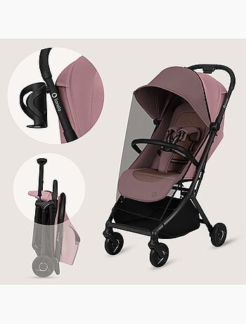 Poussette ultra-compacte LIONELO Sia - Ultra légère: 5,9 kg - Compatible avion - Moustiquaire