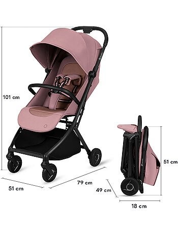 Poussette ultra-compacte LIONELO Sia - Ultra légère: 5,9 kg - Compatible avion - Moustiquaire
