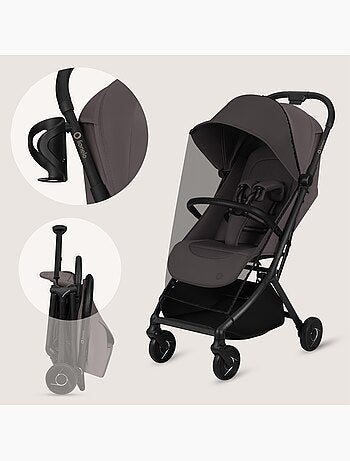 Poussette ultra-compacte LIONELO Sia - Ultra légère: 5,9 kg - Compatible avion - Moustiquaire