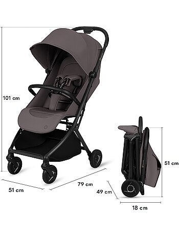 Poussette ultra-compacte LIONELO Sia - Ultra légère: 5,9 kg - Compatible avion - Moustiquaire