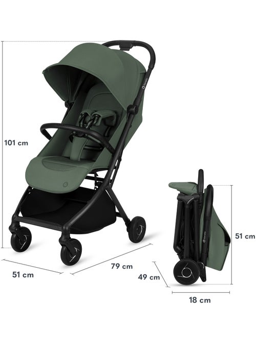 Poussette ultra-compacte LIONELO Sia - Ultra légère: 5,9 kg - Compatible avion - Moustiquaire - Kiabi