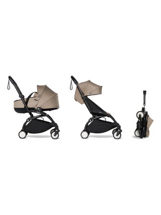 Poussette YOYO²  Nacelle et pack 6+ Taupe - cadre noir