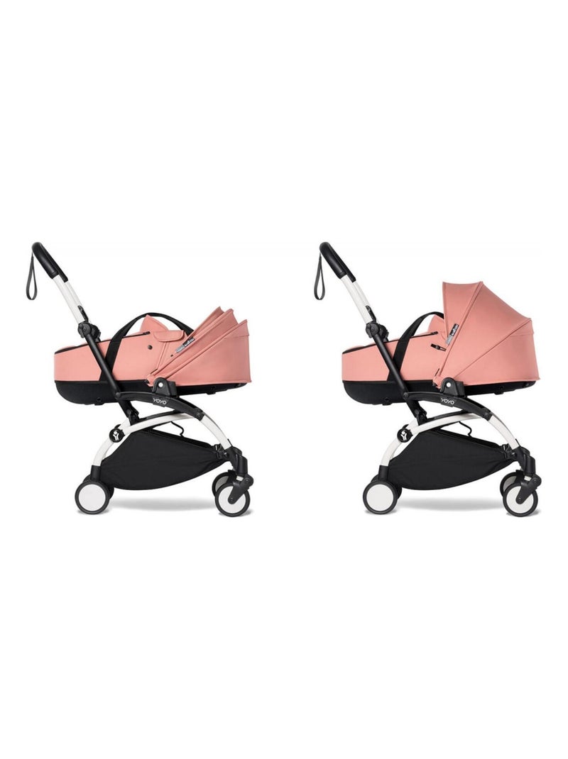 Poussette YOYO²  Nacelle Ginger - cadre blanc Rose - Kiabi