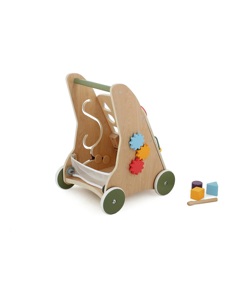 Pousseur bébé en bois Marron clair - Kiabi