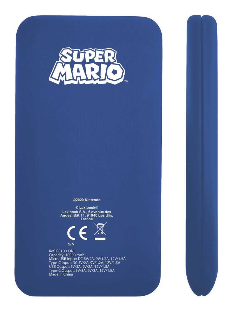 Power Bank à Charge Rapide Super Mario Rouge - Kiabi