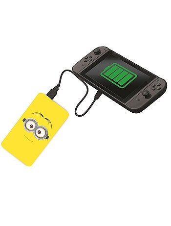 Power Bank avec ventouses Les Minions