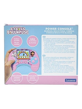 Power Console Gabby et La Maison Magique de jeux éducative bilingue en français et anglais