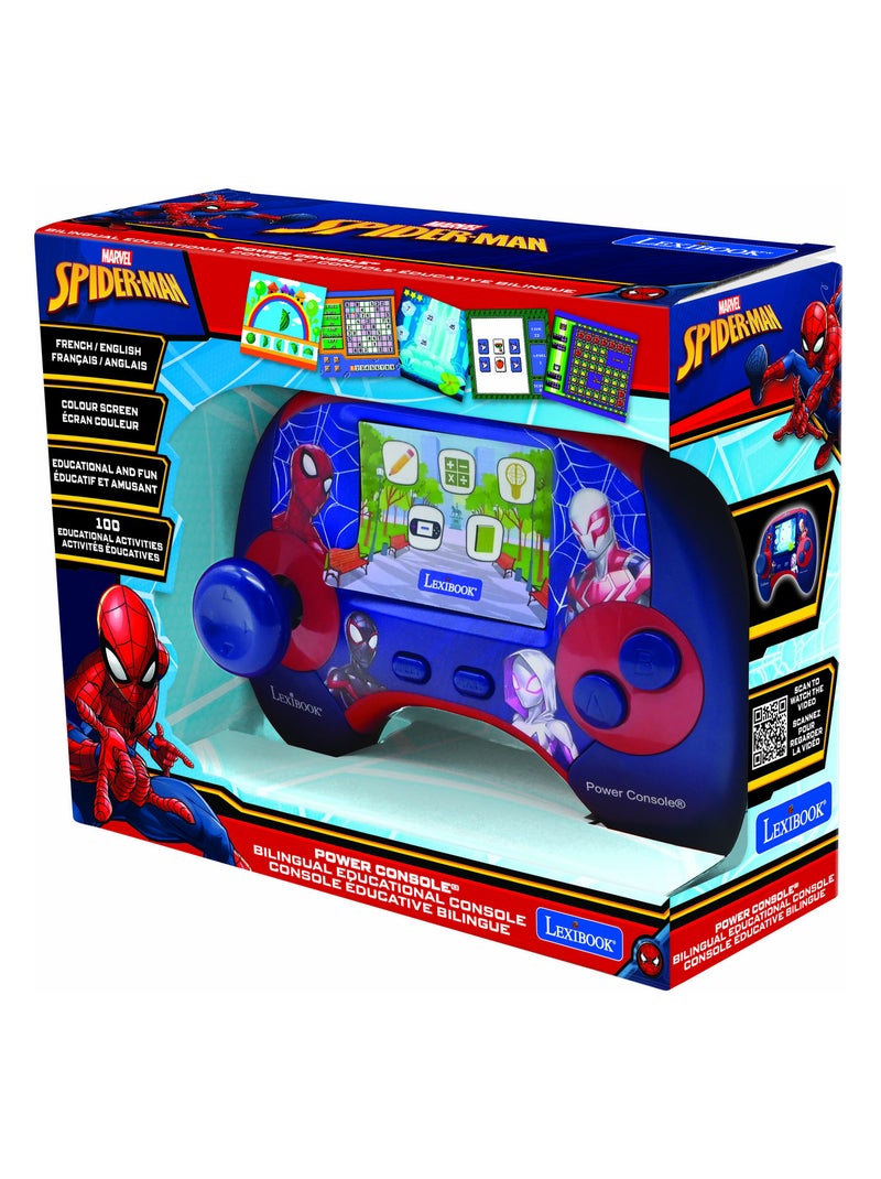 Power Console Spiderman de jeux éducative bilingue en français et anglais Bleu - Kiabi