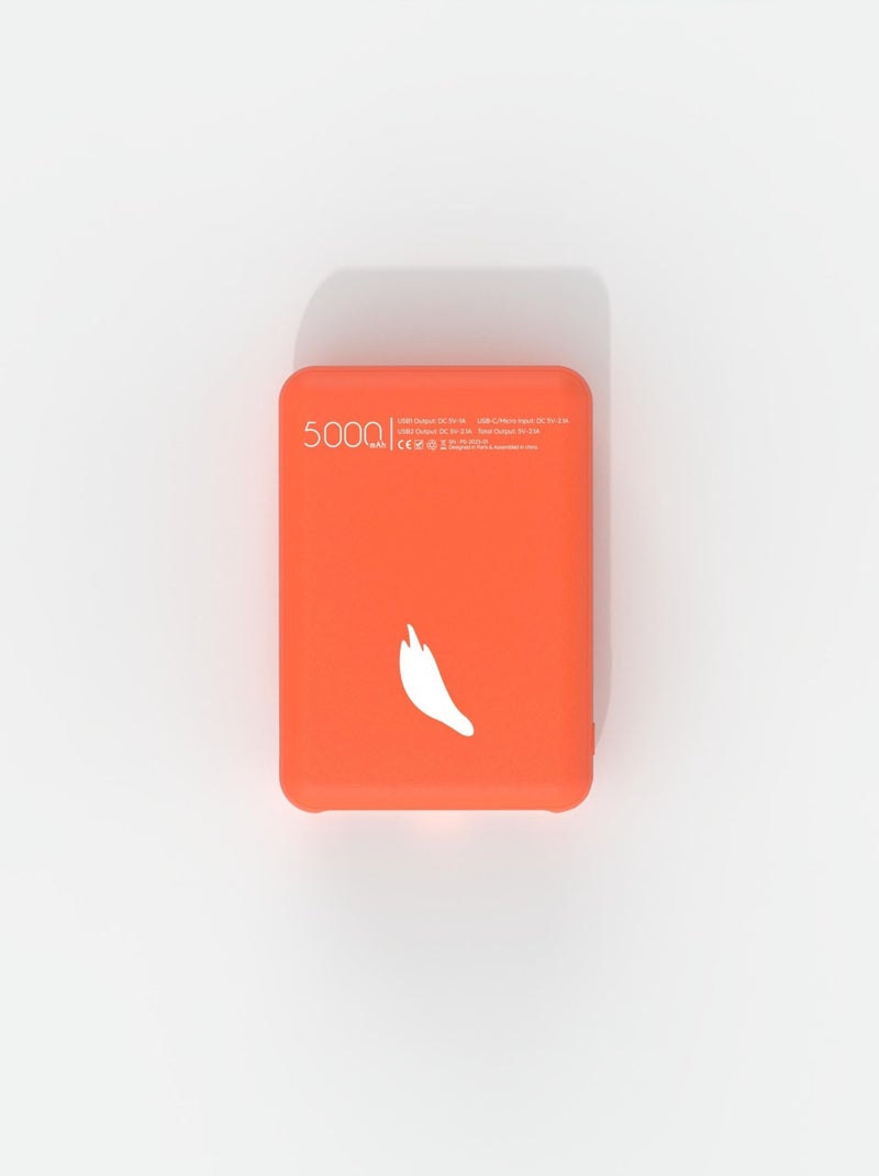Power Renard 5 000mAh Orange - Kiabi