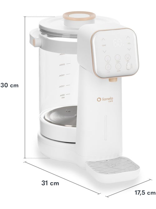 Préparateur de biberons automatique LIONELO Babypresto 2.0 - Lampe UV - 3L - 40-100°C - Kiabi Préparateur de biberons automatique LIONELO Babypresto 2.0 - Lampe UV - 3L - 40-100°C - Kiabi