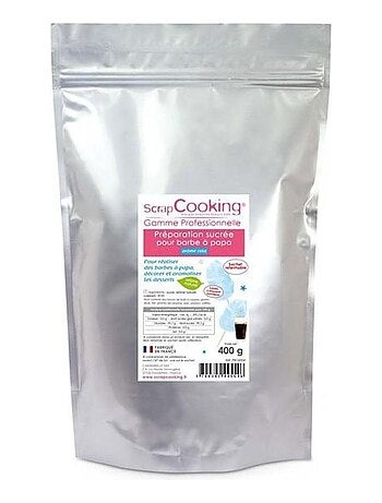 Préparation pour barbe à papa bleue 800 g - ScrapCooking