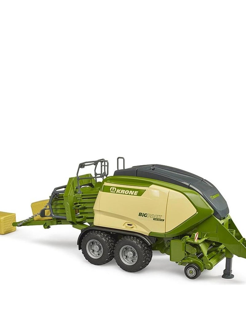 Presse Krone BiG Pack 1290 HDP VC avec 2 bottes de paille rectangulaire Vert - Kiabi