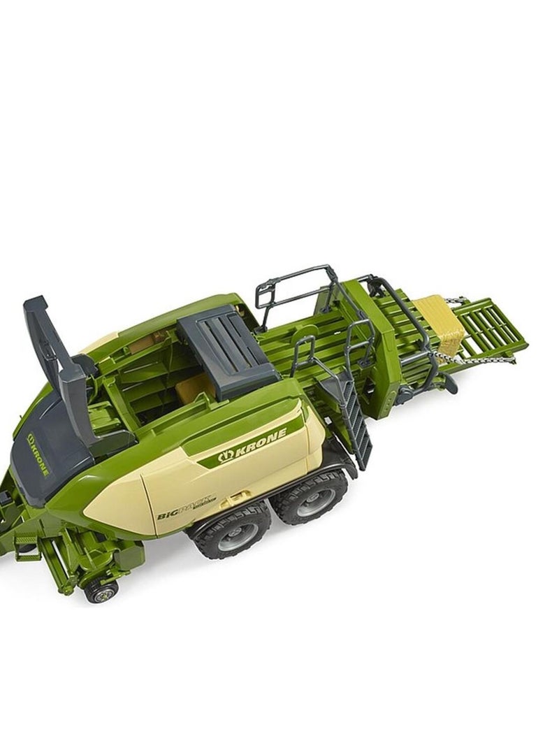 Presse Krone BiG Pack 1290 HDP VC avec 2 bottes de paille rectangulaire Vert - Kiabi