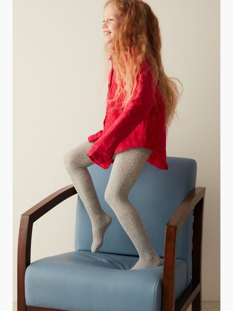 Pretty karina collant penti Gris clair - Kiabi