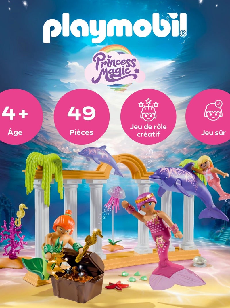 Princess Magic - 718611 -  Trésor des sirènes avec des dauphins- Jouets à partir de 4 Ans N/A - Kiabi