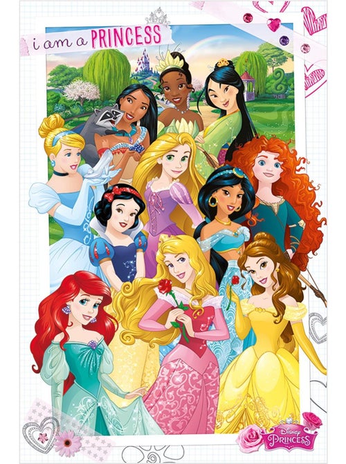 Princesse Disney - Poster motif/style Longue AM A PRINCESS - Kiabi