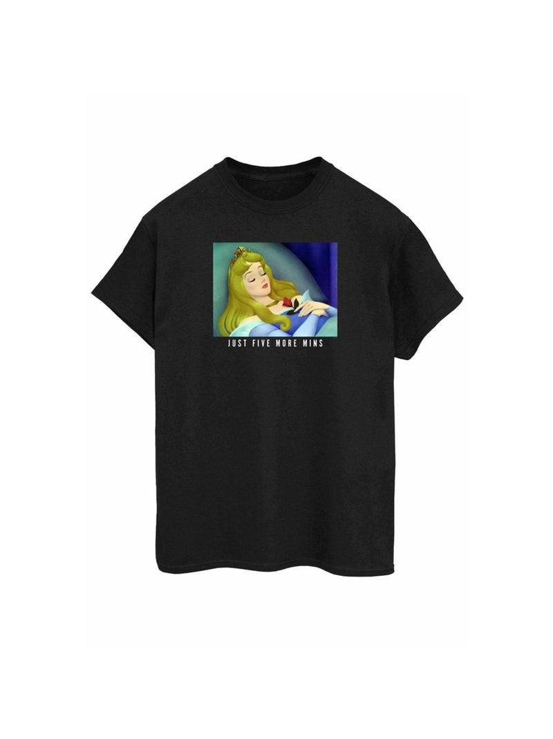 Princesse Disney - T-shirt FIVE MORE MINUTES Noir - Kiabi