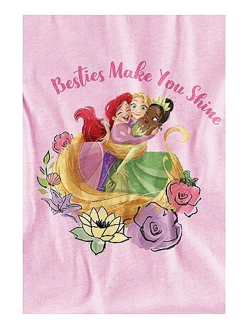 Princesse Disney - T-shirt motifs Ariel, Raiponce et Tiana (Ariel, Raiponce, Tiana)