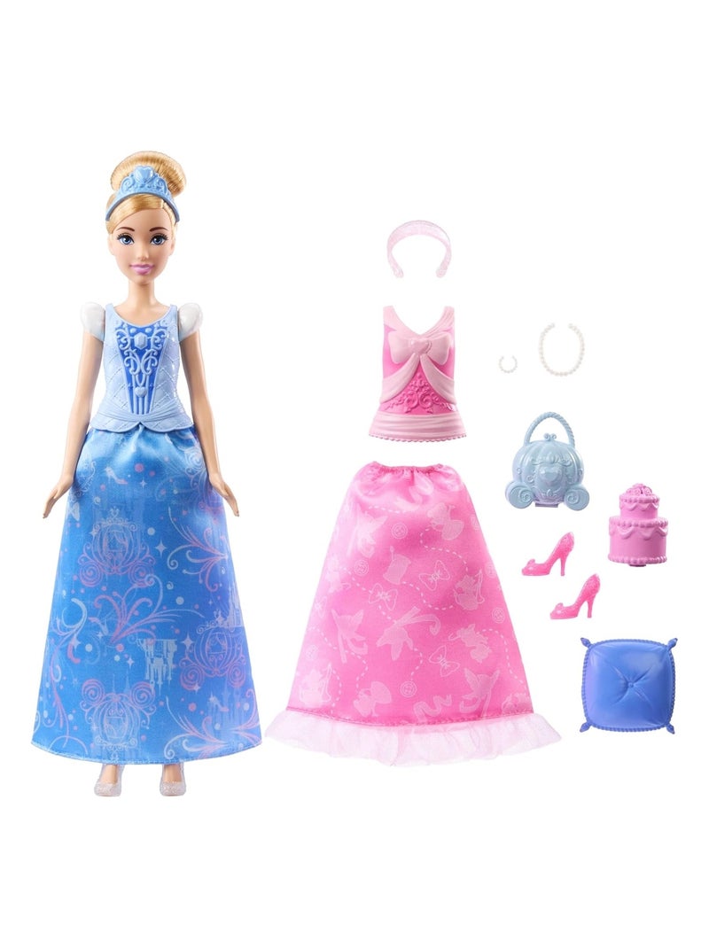 Princesses Disney - Poupée Cendrillon avec 2 tenues Rose - Kiabi