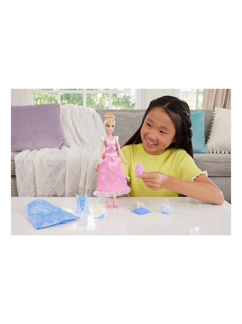 Princesses Disney - Poupée Cendrillon avec 2 tenues Rose - Kiabi