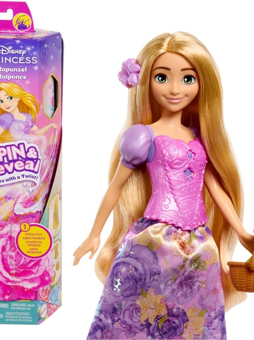 Princesses Disney Spin & Reveal-Poupée Raiponce - Kiabi
