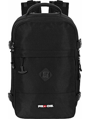 PRO-DG Noir Sac à dos Mercury 2.0 Voyage Cabine Avion 40x20x25cm, Noir