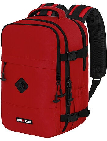 PRO-DG Rouge Sac à dos Mercury 2.0 Voyage Cabine Avion 40x20x25cm, Rouge