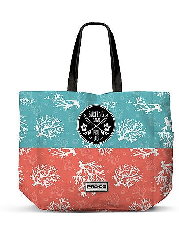 PRO-DG Surfcamp Tote Bag Sac de Course Shopping FAN Horizontal, Bleu