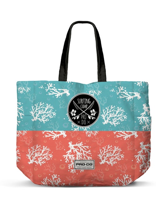 PRO-DG Surfcamp Tote Bag Sac de Course Shopping FAN Horizontal, Bleu - Kiabi