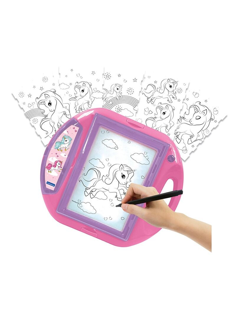 Tobar Torcia Proiettore Unicorno Con 3 Dischi (24 Immagini) - Lampada Tascabile Che Proietta Figure Colorate Di Unicorni Su Pareti E Soffitto - Gioco Magico Per Bambini