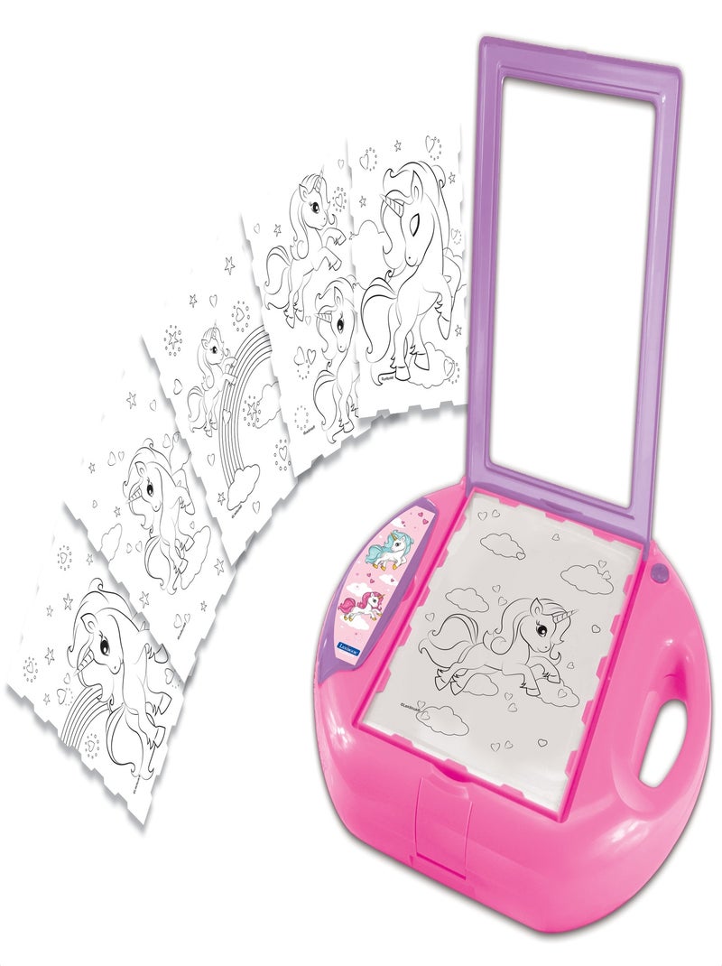 Projecteur à dessin Licorne avec modèles et tampons N/A - Kiabi